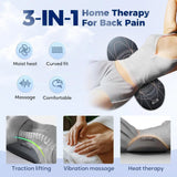 Multi-Function 3-in-1 Back Massager - Deep Tissue Therapy for Waist & Spine Dark Grey Massagers