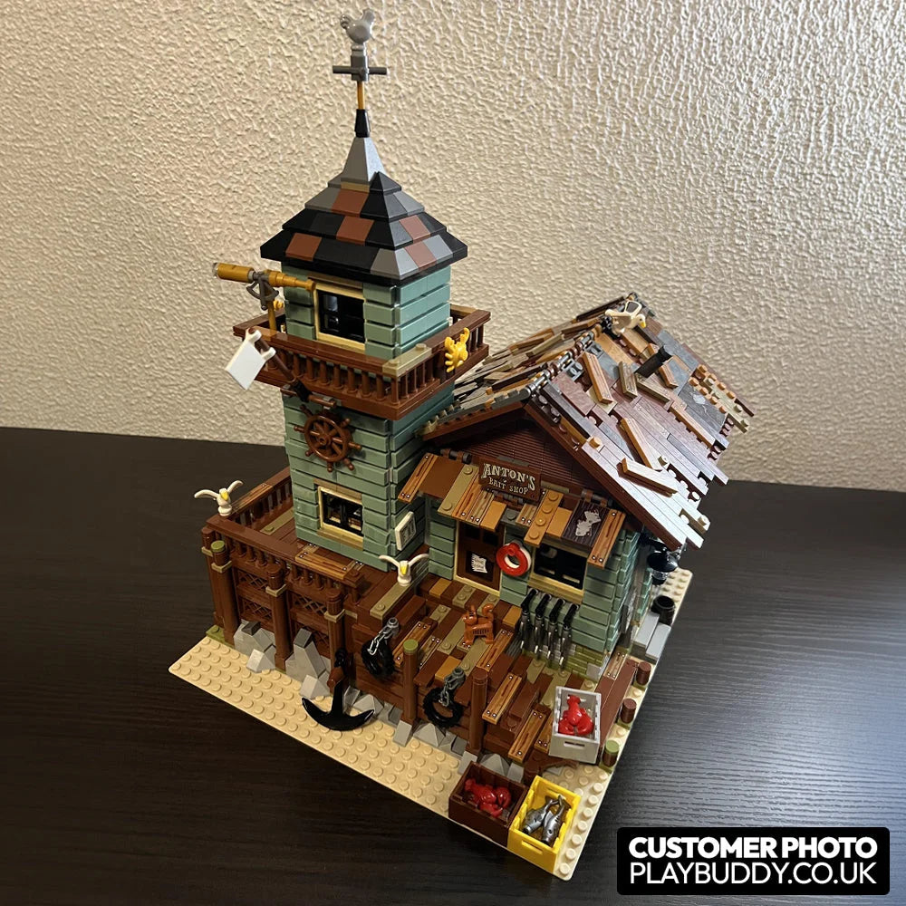 Old Fishing Store (21310) 2049PCS Building Blocks w/ 4 Figures - Old Fishing Store - Building Blocks