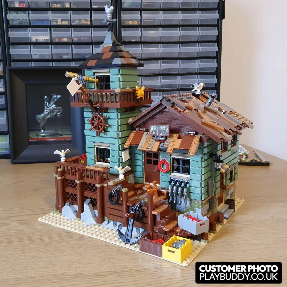 Old Fishing Store (21310) 2049PCS Building Blocks w/ 4 Figures - Old Fishing Store - Building Blocks