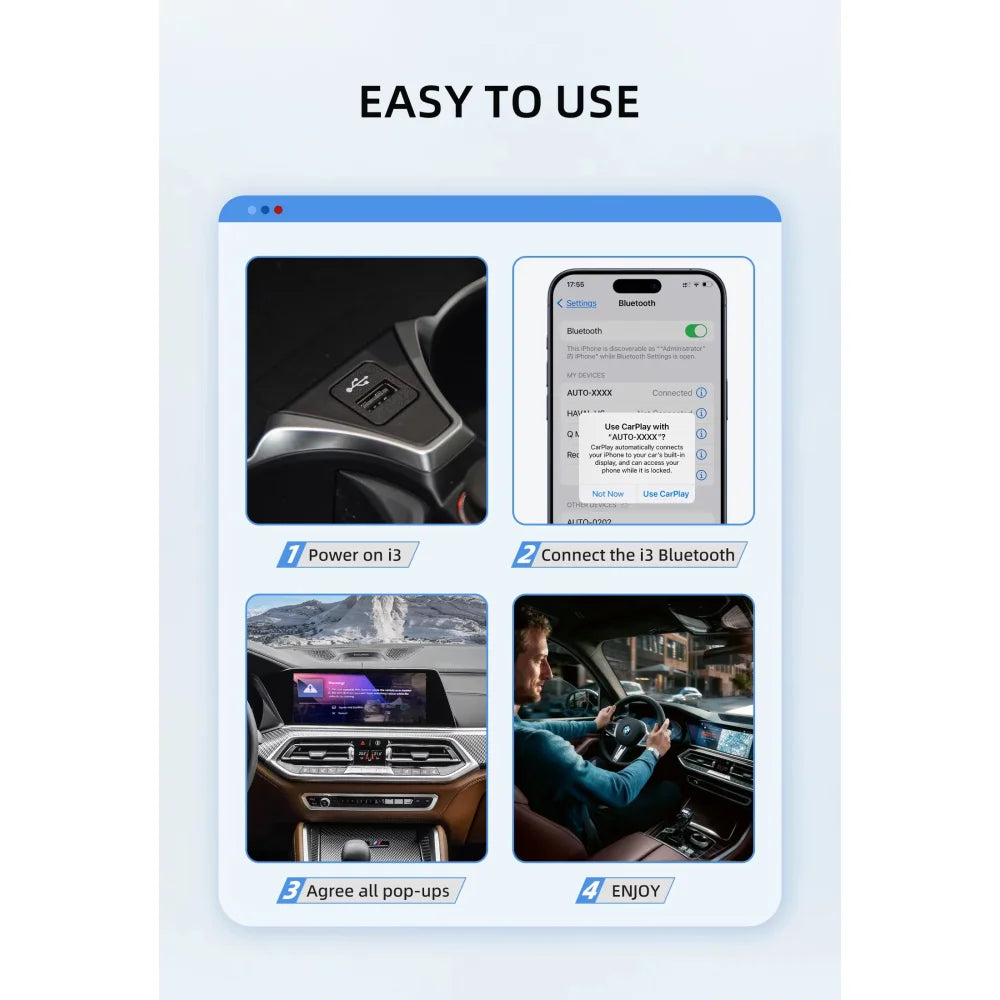 Ottocast for BMW CarPlay AI BOX i3 Multimedia Player TV Box w/ YouTube & Netflix Ottocast for BMW Apple CarPlay &