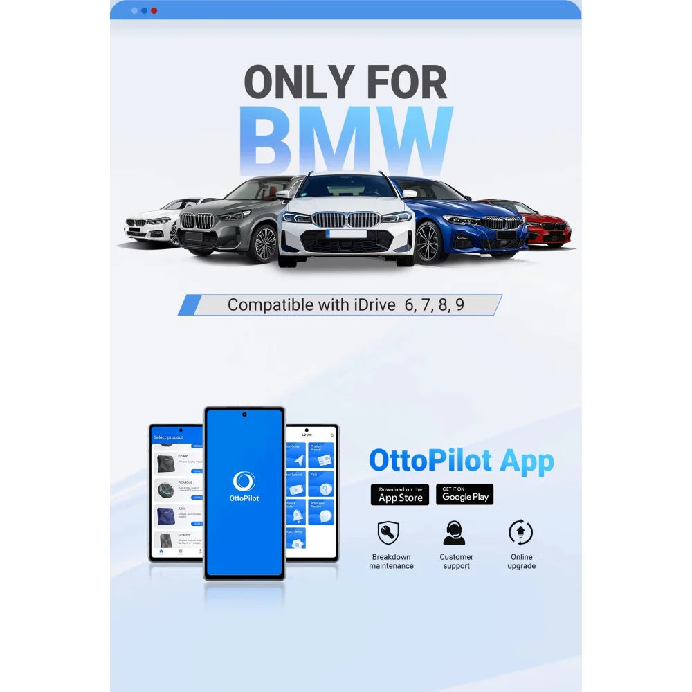 Ottocast for BMW CarPlay AI BOX i3 Multimedia Player TV Box w/ YouTube & Netflix Ottocast for BMW Apple CarPlay &