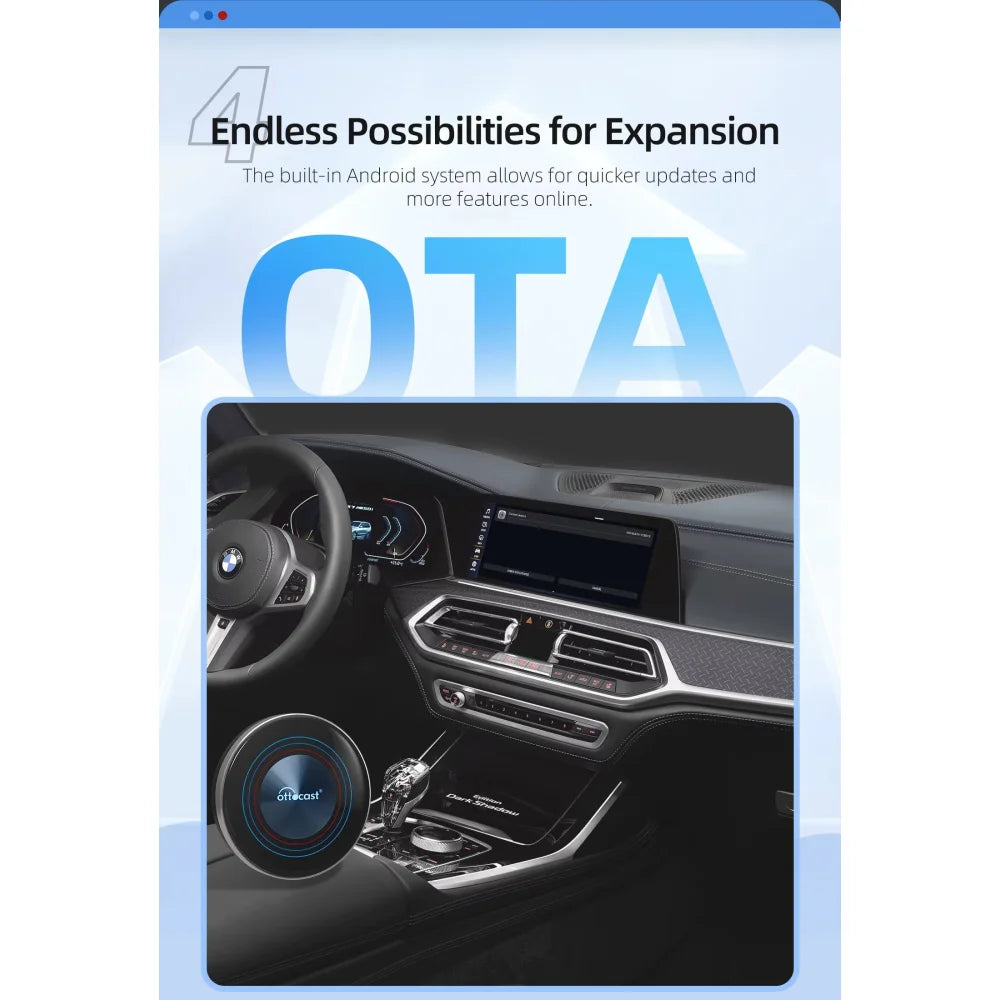 Ottocast for BMW CarPlay AI BOX i3 Multimedia Player TV Box w/ YouTube & Netflix Ottocast for BMW Apple CarPlay &