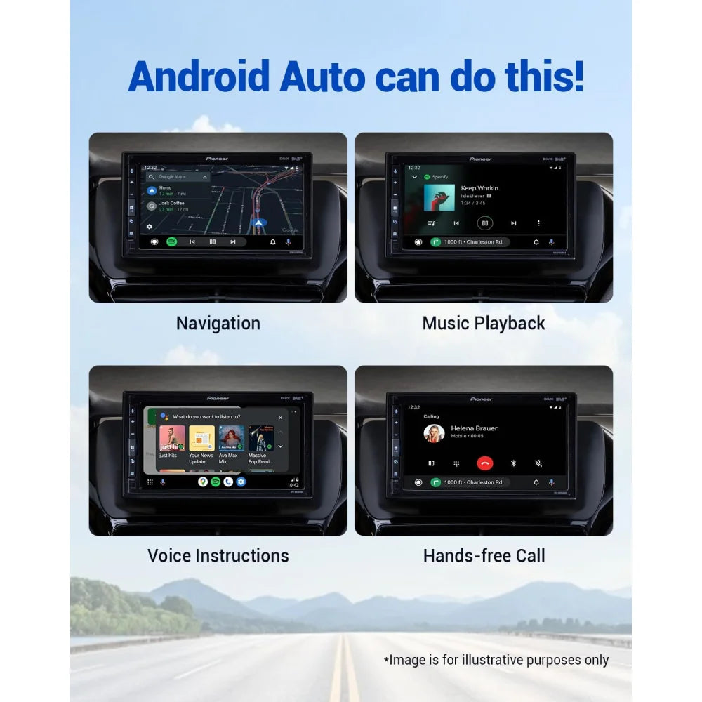 Ottocast Play2Video AI Box Wireless Android Auto & CarPlay Adapter w/ Remote Apple CarPlay & Android Auto