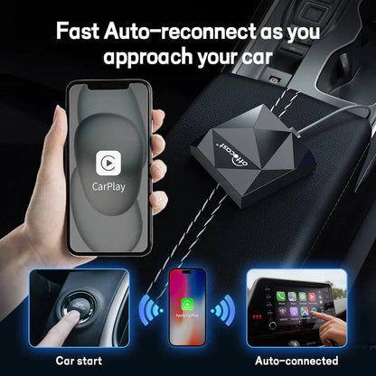 Ottocast U2-AIR Wireless Apple CarPlay Adapter for OEM Wired CarPlay Cars Apple CarPlay Apple CarPlay & Android Auto