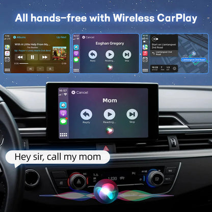 Ottocast U2-AIR Wireless Apple CarPlay Adapter for OEM Wired CarPlay Cars Apple CarPlay Apple CarPlay & Android Auto