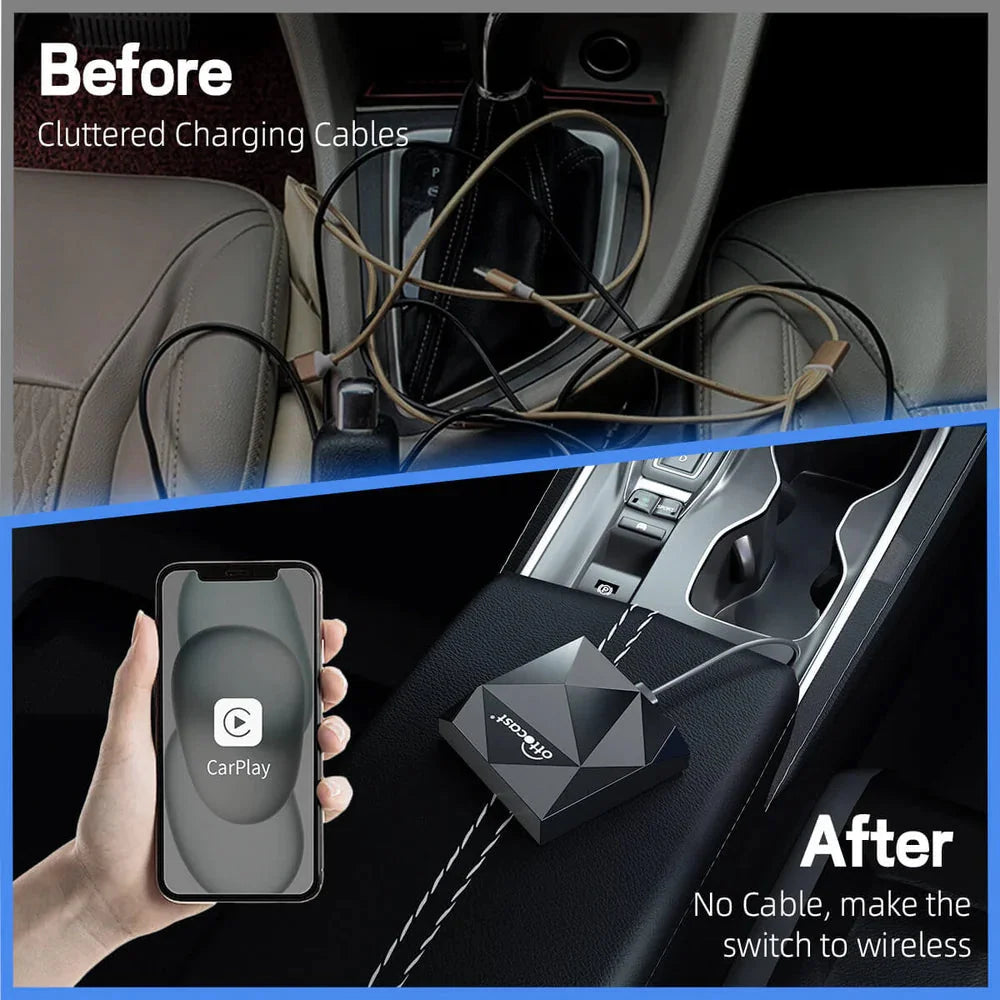 Ottocast U2-AIR Wireless Apple CarPlay Adapter for OEM Wired CarPlay Cars Apple CarPlay Apple CarPlay & Android Auto