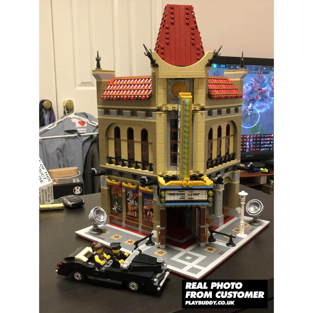Palace Cinema (10232) 2194PCS Modular Building Blocks w/ 5 Figures - Palace Cinema - Building Blocks