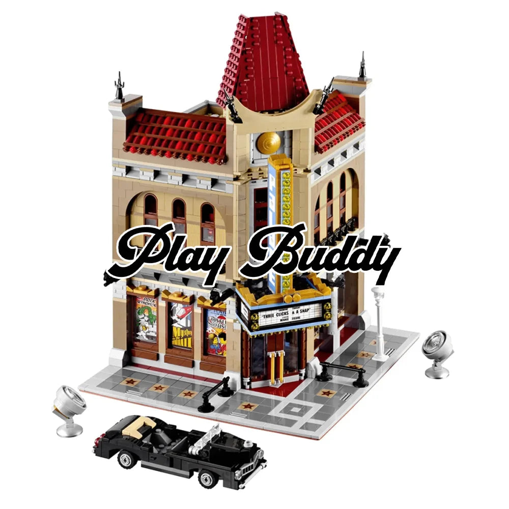 Palace Cinema (10232) 2194PCS Modular Building Blocks w/ 5 Figures - Palace Cinema - Building Blocks