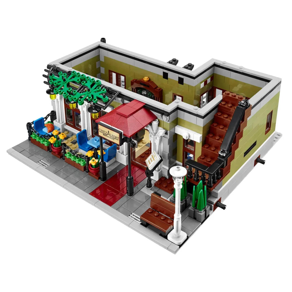 Parisian Restaurant (10243) 2573PCS Modular Building Blocks w/ 5 Figures - Parisian Restaurant - Building Blocks