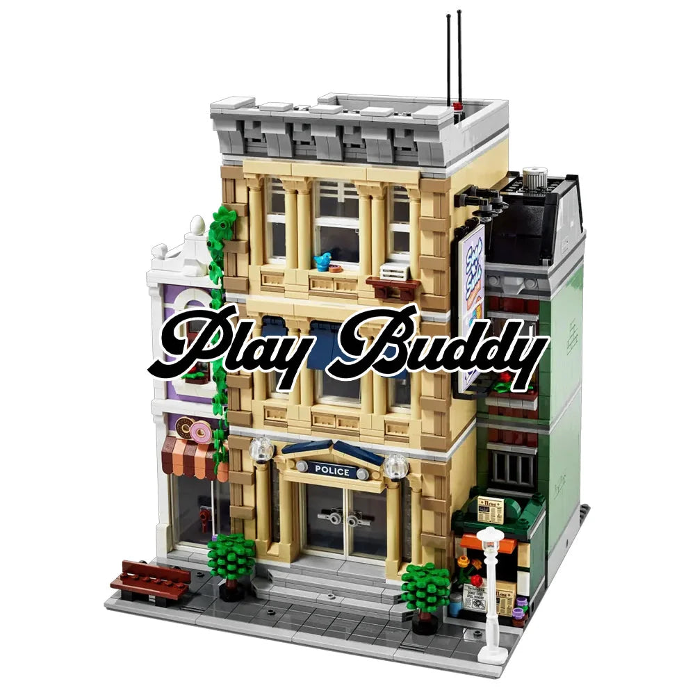 Police Station Creator Building Blocks 2923PCS w/ 5 Figures (10278) ABS Kit Police Station Building Blocks
