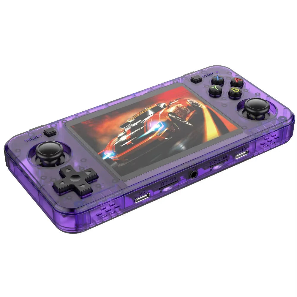 R36H Retro Handheld Games Console Gameboy 128GB 20K+ Built-In Games Purple Game Console