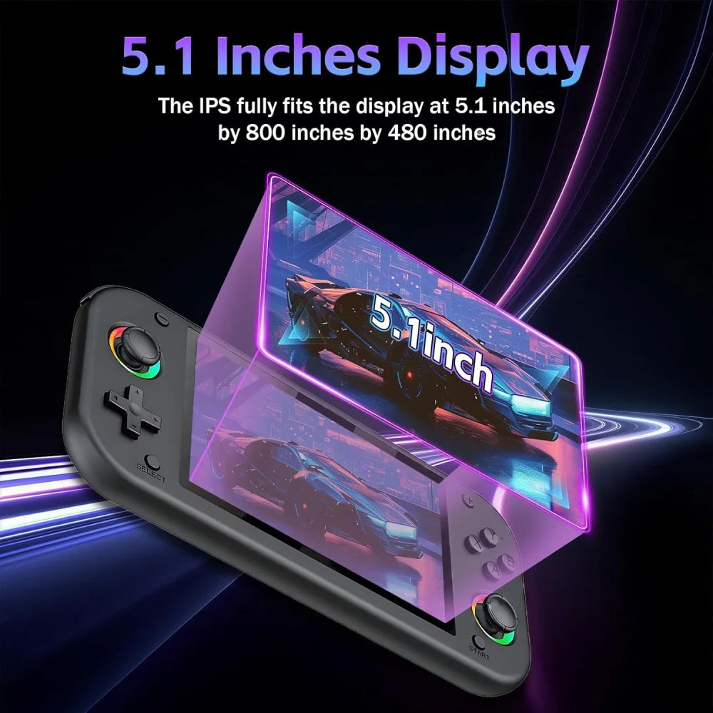 Retro Handheld Game Console 5.1 Inch 64GB 20000+ Games w/ 30 Emulators Game Console