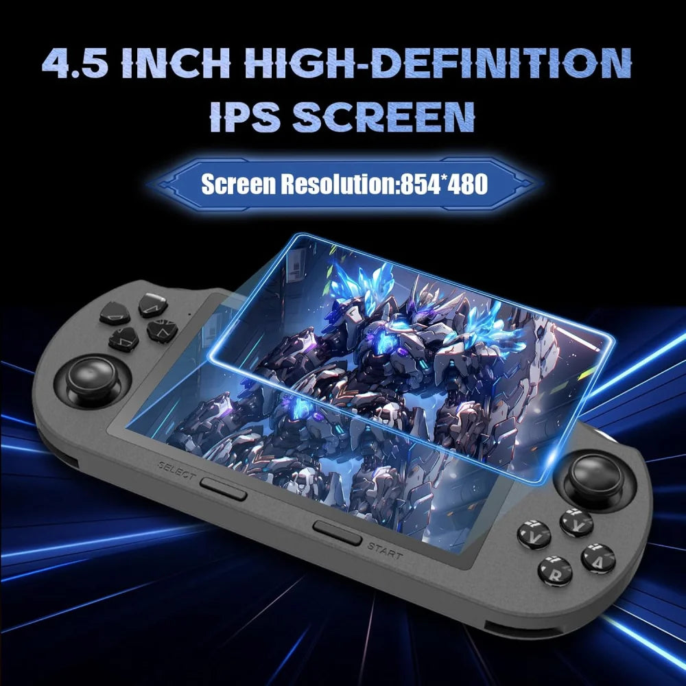 Retro Handheld Game Console Player Emulator 4.5 Inch 64GB 20000+ Games 64GB Game Console