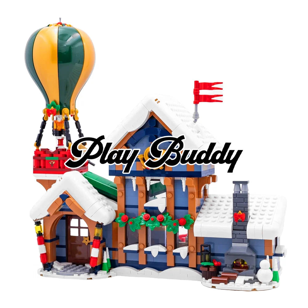 Santa’s Post Office (10339) Christmas Building Blocks Gift w/ 5 Mini Figures Santa’s Post Office Building Blocks
