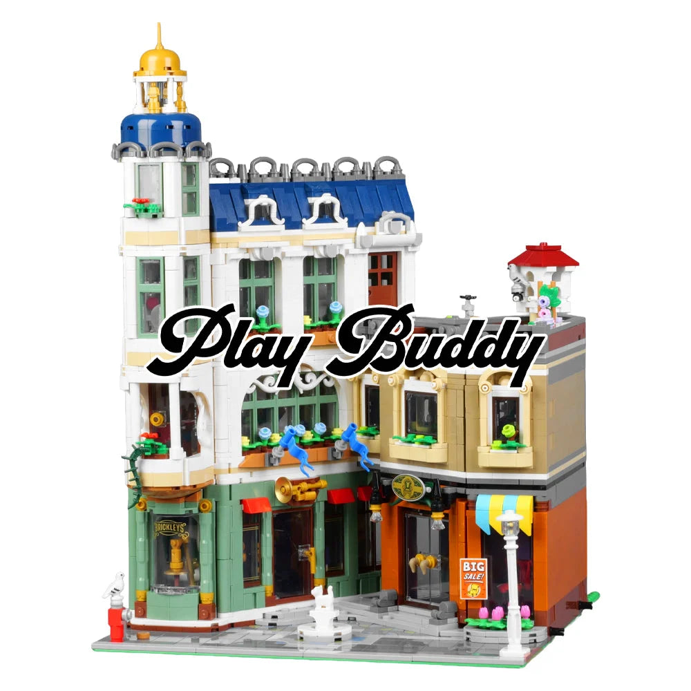 Shopping Street (11371) 3456PCS Modular Building Blocks w/ Figures Shopping Street Building Blocks