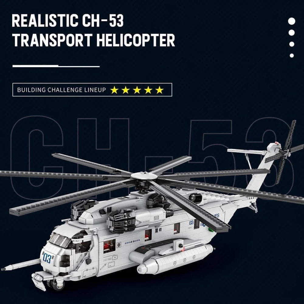 Sikorsky CH-53E Super Stallion Transport Helicopter 2192PCS Building Blocks CH-53E Super Stallion Building Blocks