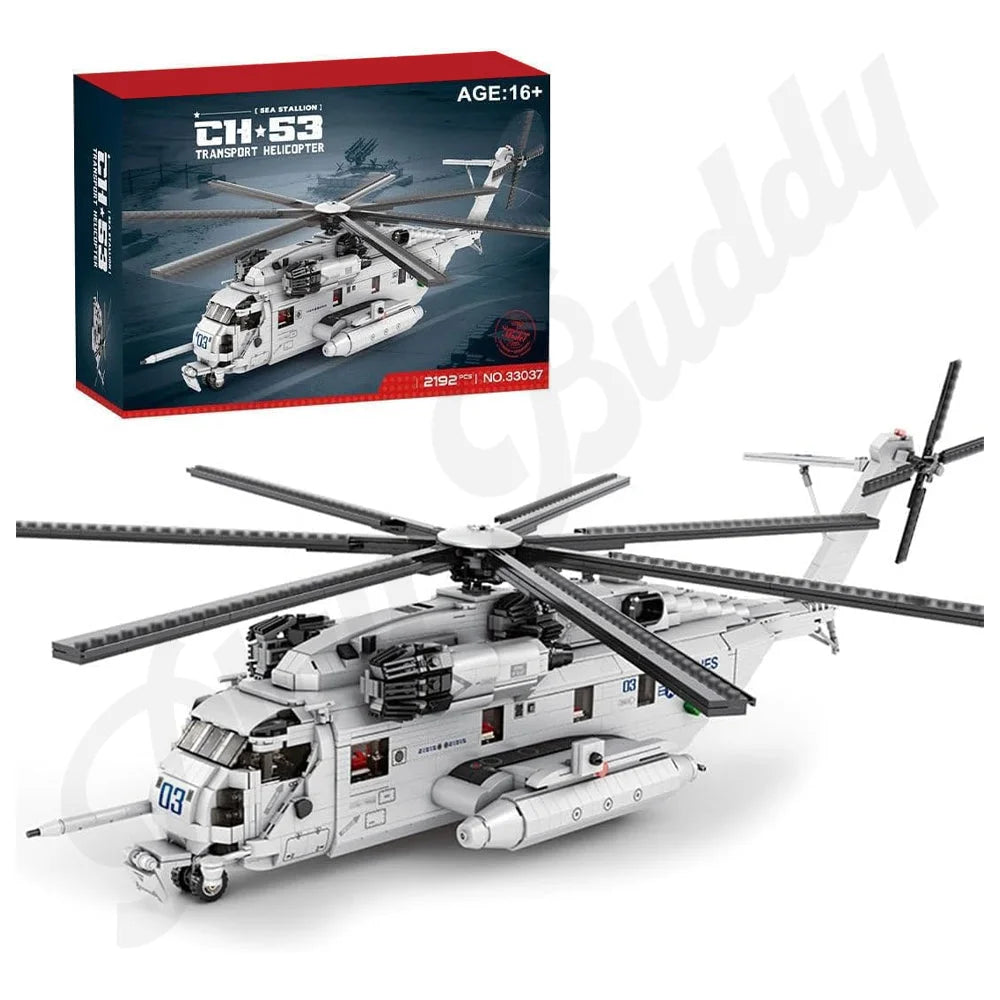 Sikorsky CH-53E Super Stallion Transport Helicopter 2192PCS Building Blocks CH-53E Super Stallion Building Blocks