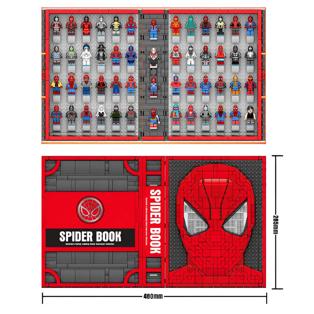 Spider-Man Book (2461) 1888PCS Building Blocks w/ 55 Figures - Spider-Man Book - Building Blocks