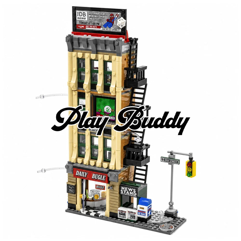 Spider-Man vs Mysterio: The Daily Bugle (76342) 781PCS Building Blocks w/ Toys - The Daily Bugle - Building Blocks