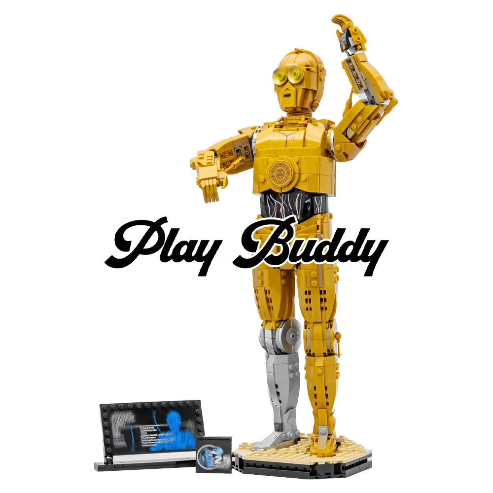 Star Wars C 3PO Robot Building Blocks 1138PCS (75398) MOC Assembly Bricks See Threepio Building Blocks