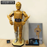 Star Wars C 3PO Robot Building Blocks 1138PCS (75398) MOC Assembly Bricks See Threepio Building Blocks