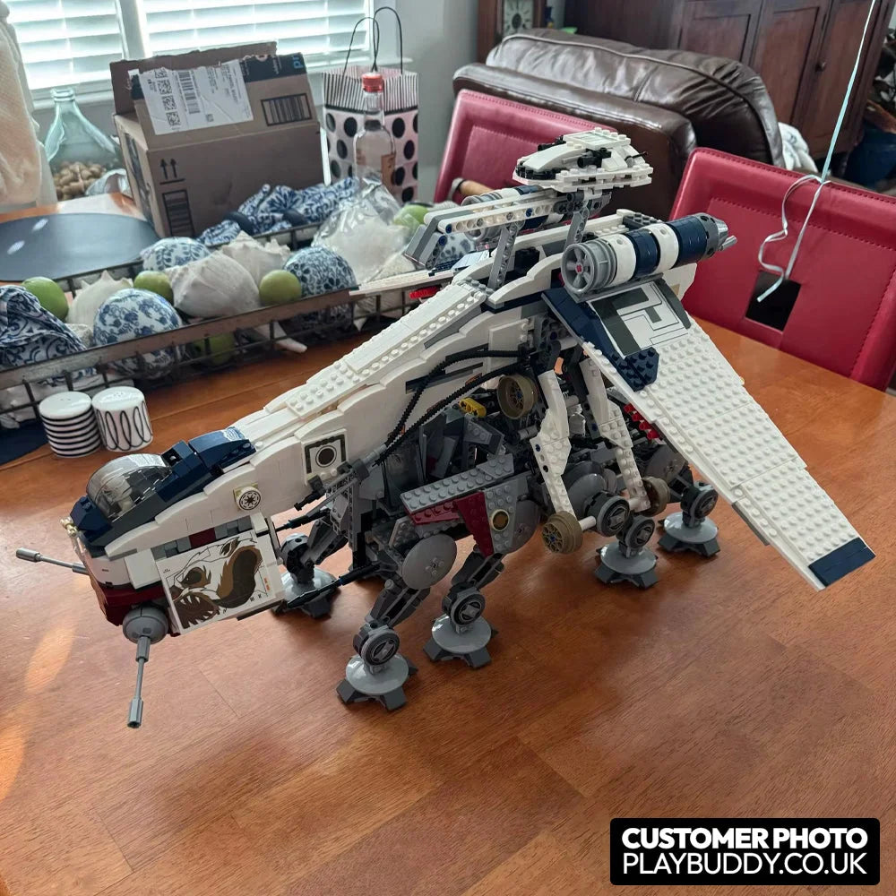 Star Wars: Republic Dropship With AT-OT Walker (10195) 1808PCS Building Blocks - Republic Dropship With AT-OT Walker