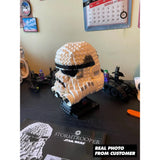 Star Wars Stormtrooper Helmet MOC Building Block Set Star Wars Assembly Bricks Stormtrooper Helmet / 647 Pieces