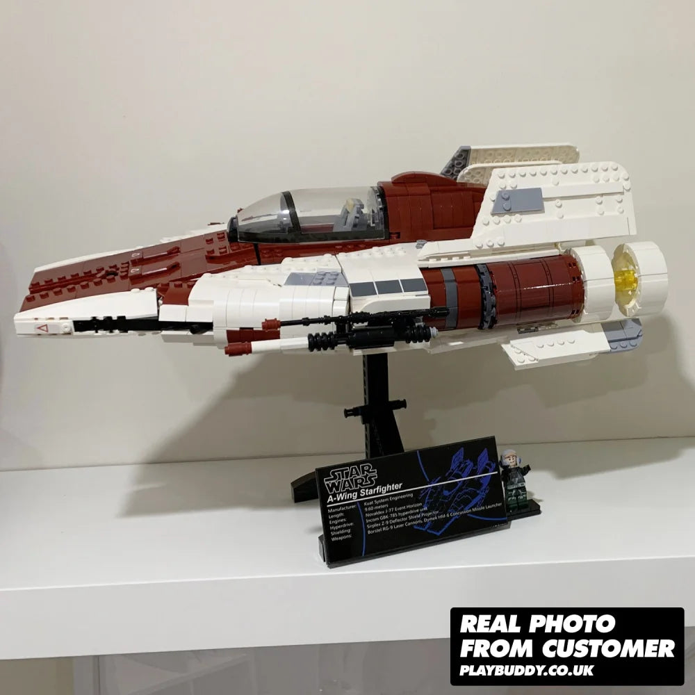 Star Wars: UCS A-Wing Starfighter (75275) 1672PCS Building Blocks w/ 1 Figure - A-Wing Starfighter - Building Blocks
