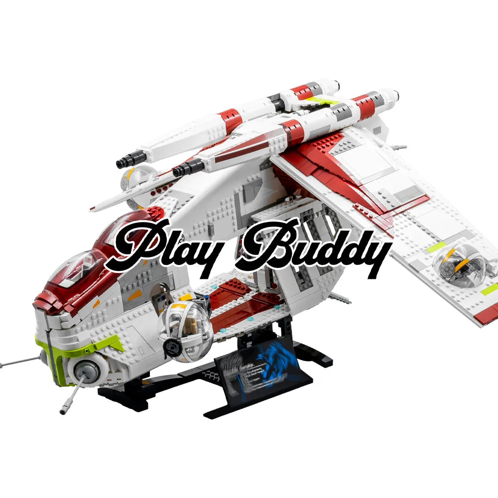 Star Wars UCS Republic Gunship (75309) 3292PCS Building Blocks w/ Figures Republic Gunship Building Blocks