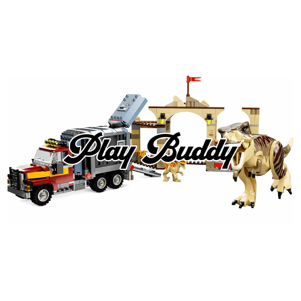 T. Rex & Atrociraptor Dinosaur Breakout (76948) 466PCS Building Blocks w/ Figs - T. Rex & Atrociraptor Dinosaur