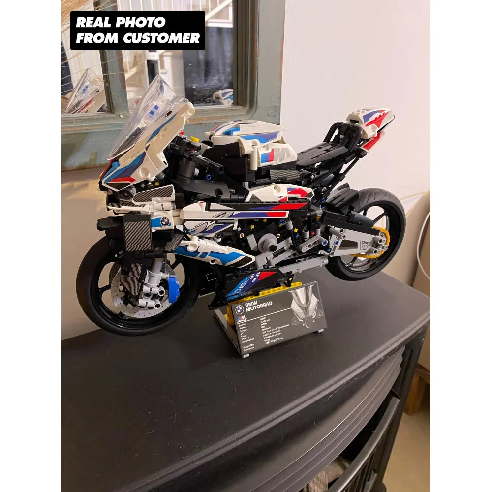 Technical BMW M 1000 RR Motorcycle Model Buiding Block For Adults 1920PCS BMW M 1000 RR Building Blocks