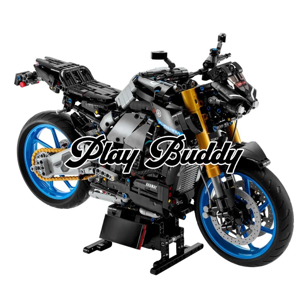 Technical Motorbike Yamaha MT-10 SP Building Blocks MOC Bike Assembly Bricks Yamha MT-10 SP Building Blocks