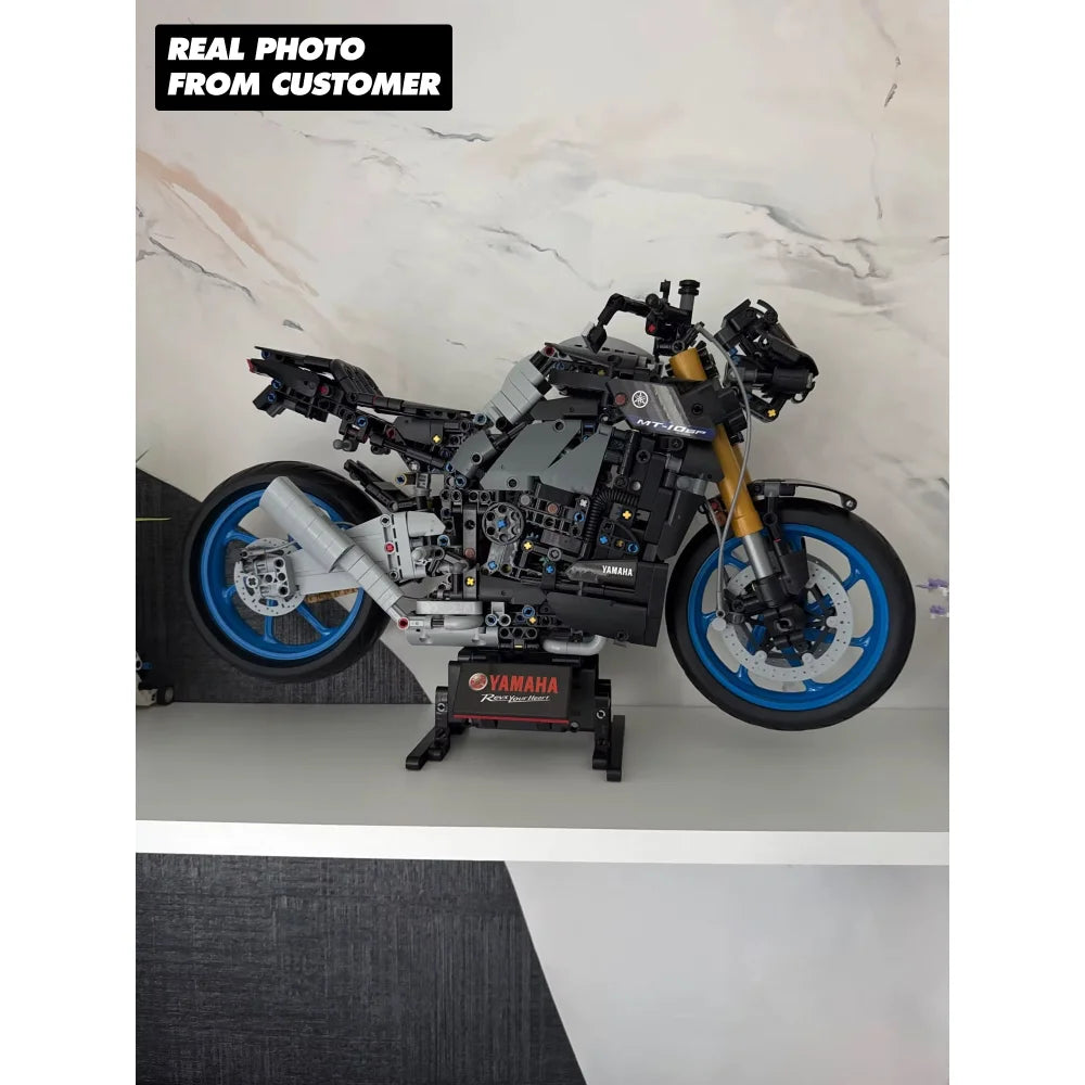 Technical Motorbike Yamaha MT-10 SP Building Blocks MOC Bike Assembly Bricks Yamha MT-10 SP Building Blocks