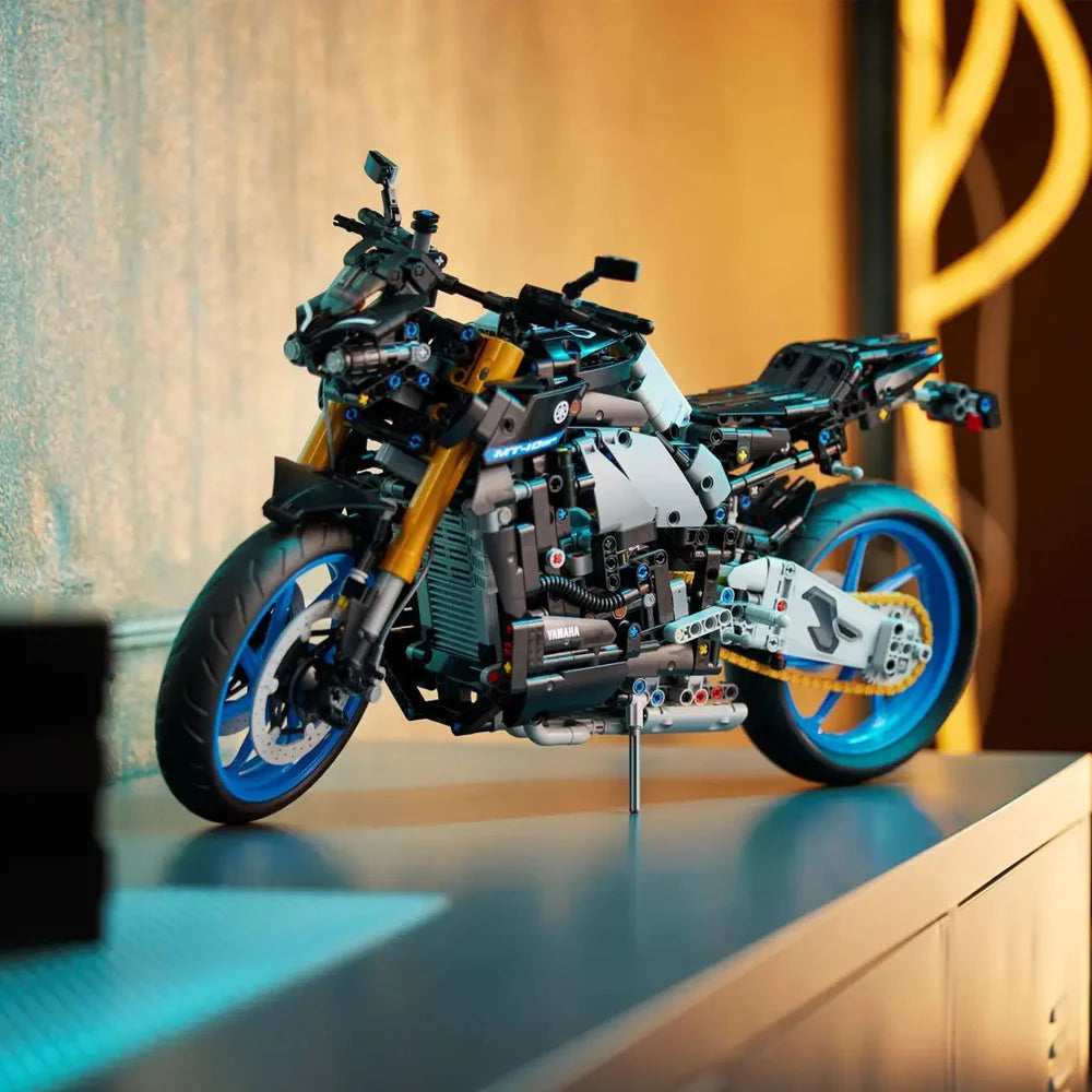 Technical Motorbike Yamaha MT-10 SP Building Blocks MOC Bike Assembly Bricks Yamha MT-10 SP Building Blocks