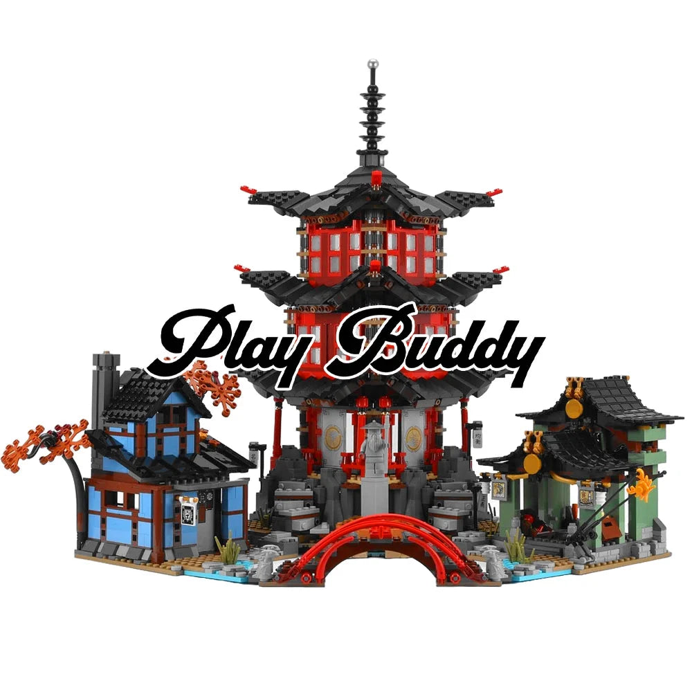 Temple of Airjitzu (70751) 2028PCS Building Blocks w/ 13 Figures - Temple of Airjitzu - Building Blocks