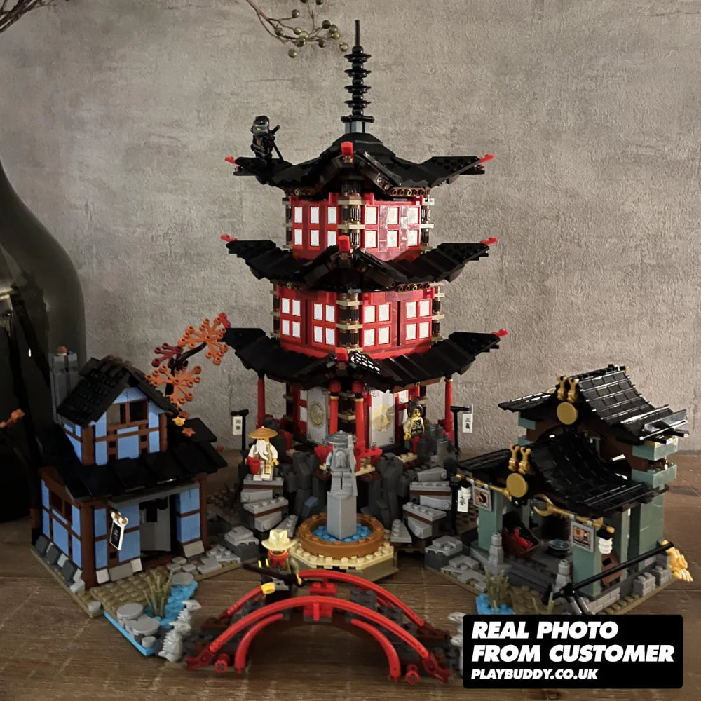 Temple of Airjitzu Building Blocks 2028PCS w/ 13 Figures (70751) ABS Kit Temple of Airjitzu / 2028 Pieces Building