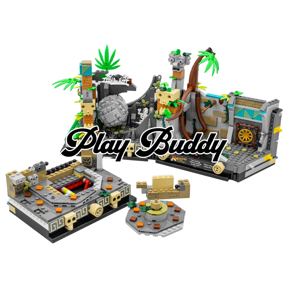 Temple of the Golden Idol (77015) 1545PCS Building Blocks w/ Figures Temple of the Golden Idol Building Blocks