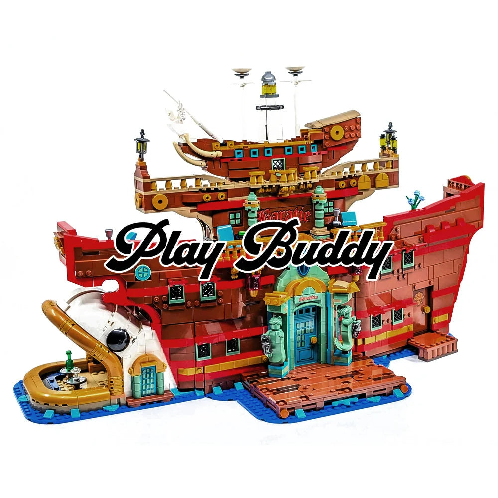 The Baratie Floating Restaurant (75640) 3402PCS Building Blocks w/ Figures The Baratie Floating Restaurant Building