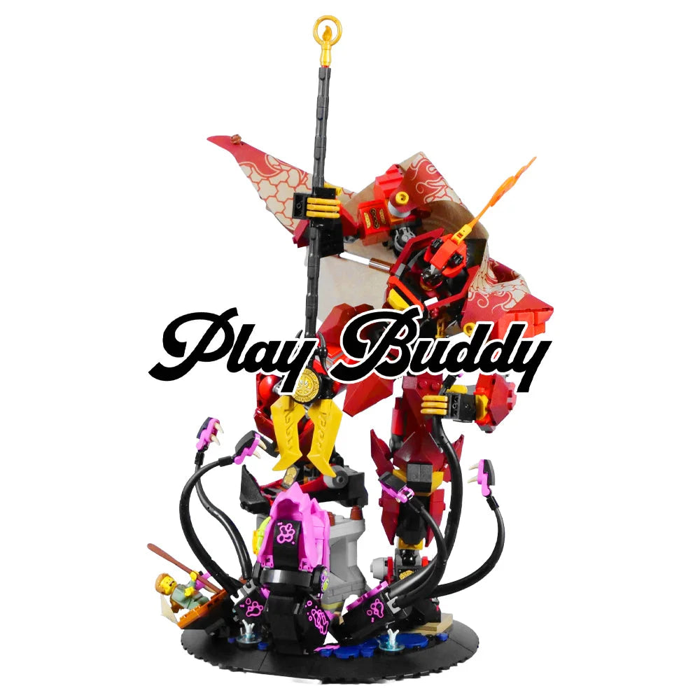 The Fire Knight Mech (71846) 996PCS Building Blocks w/ 2 Figures - The Fire Knight Mech - Building Blocks