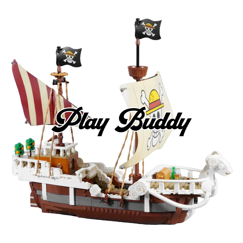 The Going Merry Pirate Ship (75639) 1376PCS Building Blocks w/ Figures The Going Merry Pirate Ship Building Blocks