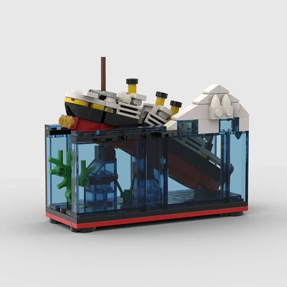Titanic Building Blocks Set Model Ship Bricks Display Boat Iceberg Gift Adult Titanic Building Blocks