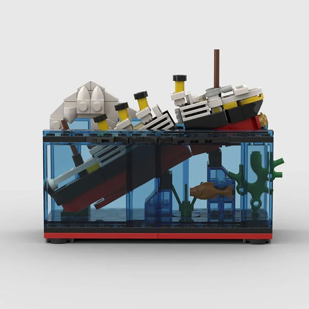 Titanic Building Blocks Set Model Ship Bricks Display Boat Iceberg Gift Adult Titanic Building Blocks