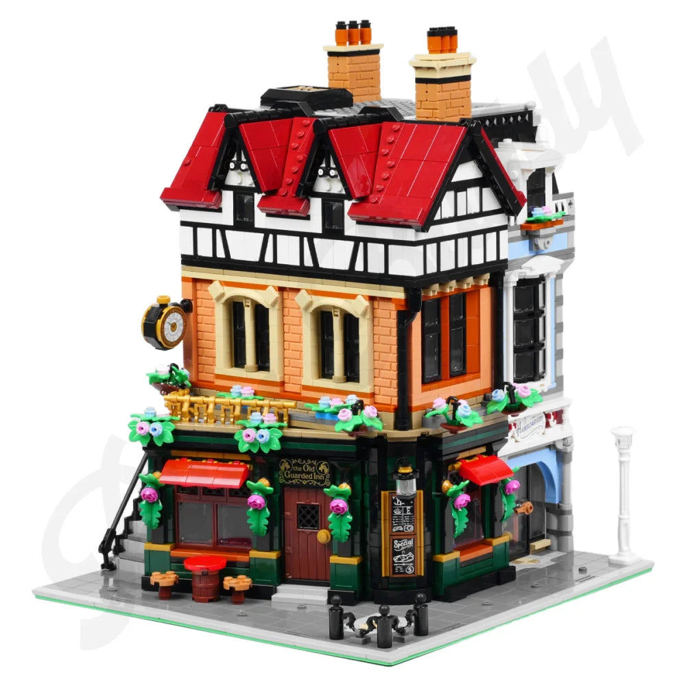 Tudor Corner Modular Building Blocks 3266PCS w/ 8 Figures (10350) ABS Kit Tudor Corner Building Blocks