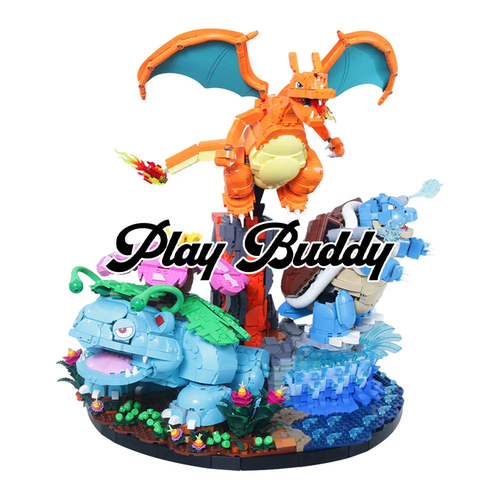Venusaur Charizard and Blastoise (72153) 6838PCS Building Blocks - Venusaur, Charizard and Blastoise - Building Blocks