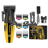 VGR 285 Men’s Professional Hair Clipper 9000RPM Cordless Trimmer w/ LED Display Yellow Electric Shaver