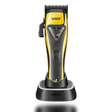 VGR V-015 Hair Clippers Cordless Magnetic Vector Professional Barber Haircutting Yellow Electric Shaver