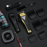 VGR V-015 Hair Clippers Cordless Magnetic Vector Professional Barber Haircutting Yellow Electric Shaver