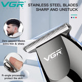 VGR V-030 Barber Clippers Rechargeable Haircut Trimmer Cordless Electric Machine Black Electric Shaver