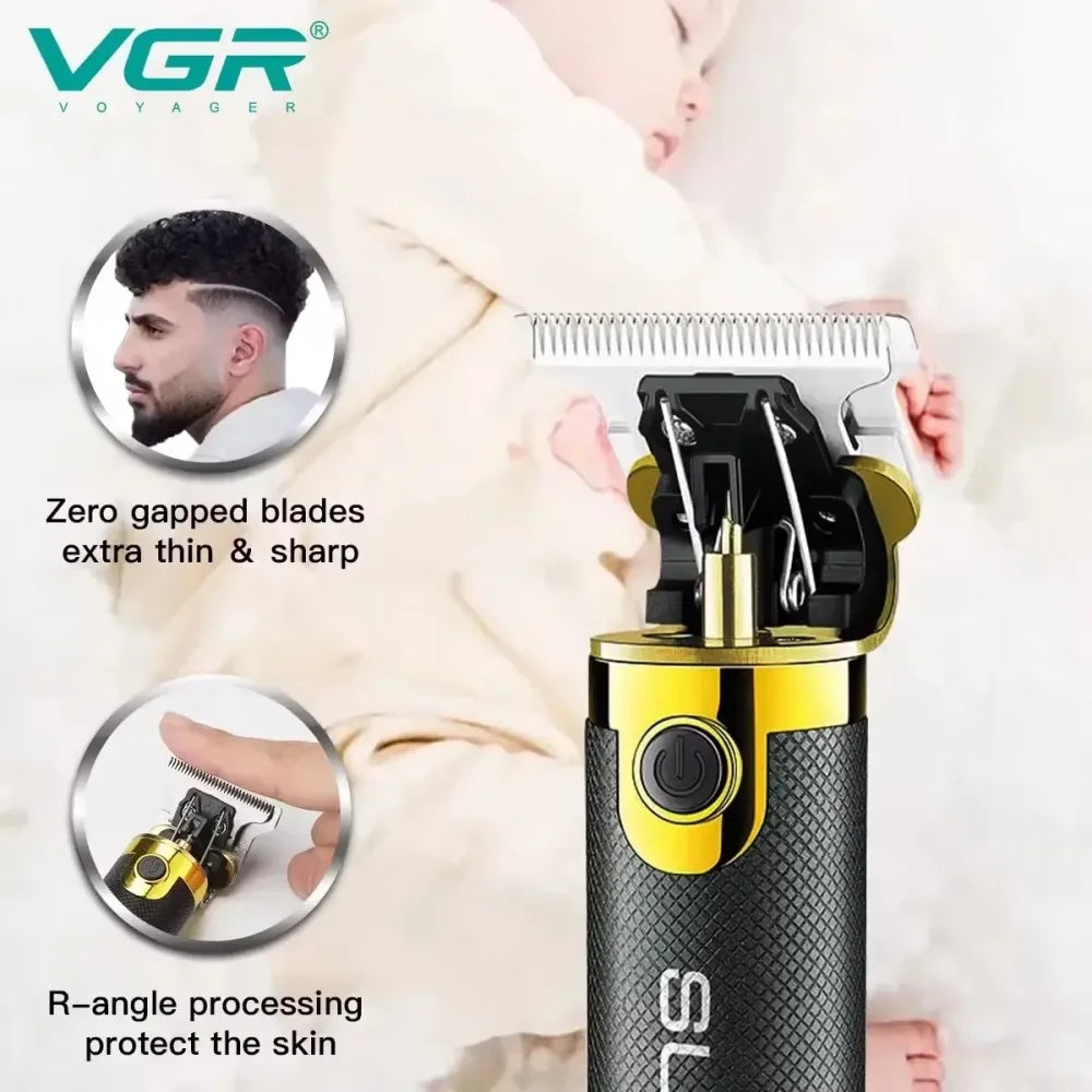 VGR V-082 Super Trim Professional Salon Hair Trimmer Rechargeable Hair Clipper Black Electric Shaver