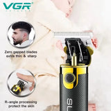 VGR V-082 Super Trim Professional Salon Hair Trimmer Rechargeable Hair Clipper Black Electric Shaver